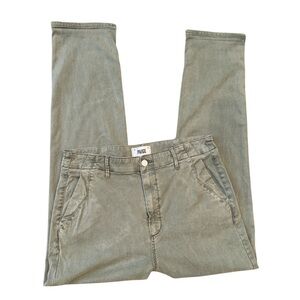 Paige‎ Women’s Forester Green  Straight Leg Pants .